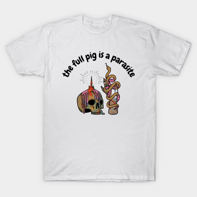 PIG PARASITE - Weird Bad Translation Error T-Shirt by raspberry-tea